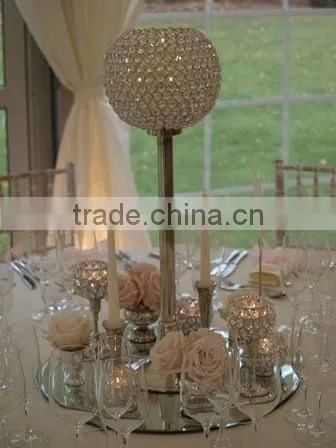 Crystal Ball Candle Holder Centerpiece . photo-5