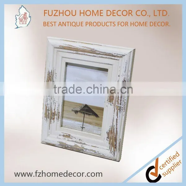 Custom Size Shabby Chic White Wood Painting Photo Frame With Good Quality photo-3