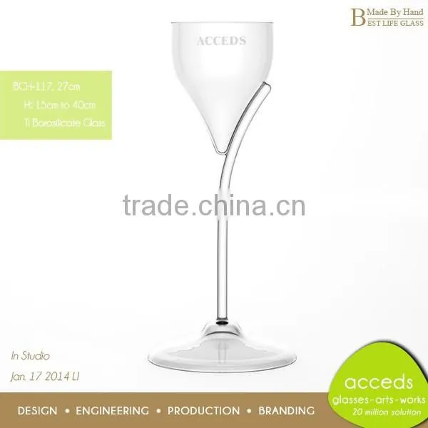 Promotion Mouth Blown Gifts Glass Candlestick photo-5