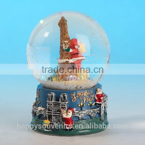 Polyresin+glass Christmas Water Ball, High Quality Christmas Water Ball,Custom Snow Globe,Souvenir Gifts