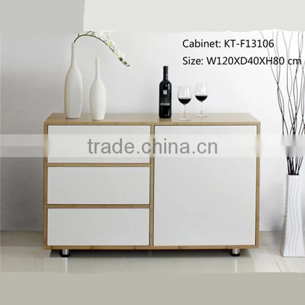 Popular Combined Bamboo Corner Cabinet for Storage Things in Living Room photo-2