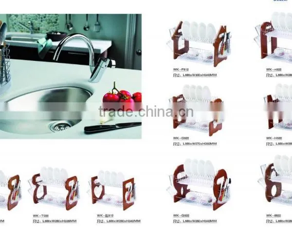 "9" Drainer Plate Tray Storage Metal Wire Kitchen Dish Drainer Tray photo-5