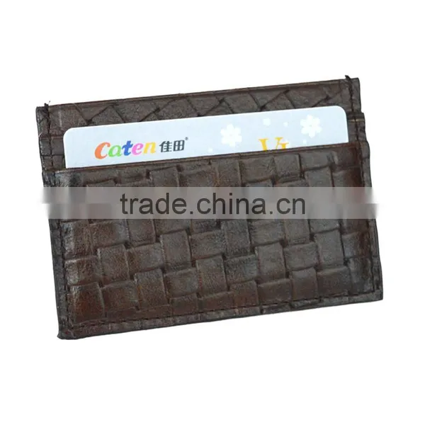 Top Grain Leather in Top Quality Leather Card Holder 5-slot Credit Card Holder for Business photo-2