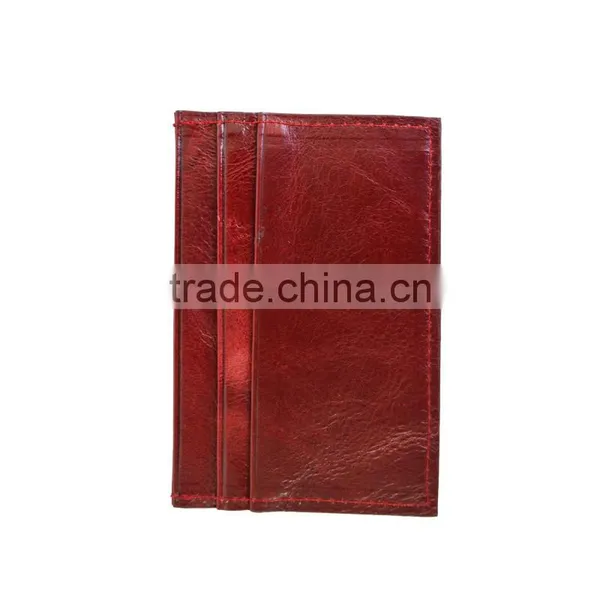 Top Grain Leather in Top Quality Leather Card Holder 5-slot Credit Card Holder for Business photo-5
