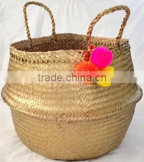 Belly Seagrass Storage Baskets/ Laundry Seagrass Baskets photo-5