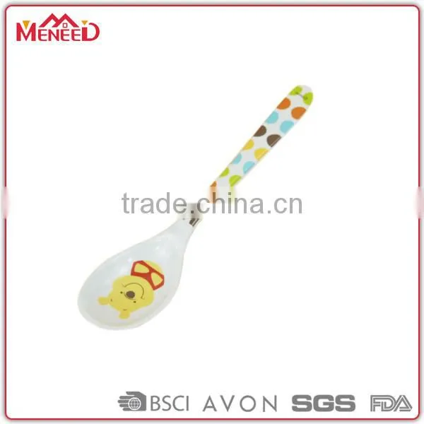 Food Grade Material 100% Mealtime Feeding Kids Plastic Spoons With Princess Printing photo-2