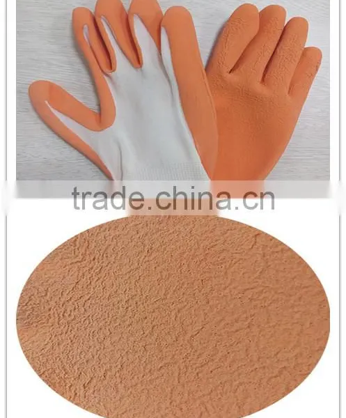 DDSAFETY Hot Sale In 2016 Red Nylon With Grey Latex Gloves photo-3