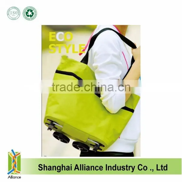 Brand New Large Size Folding Shopping Trolley Bag With 2 Wheels photo-2