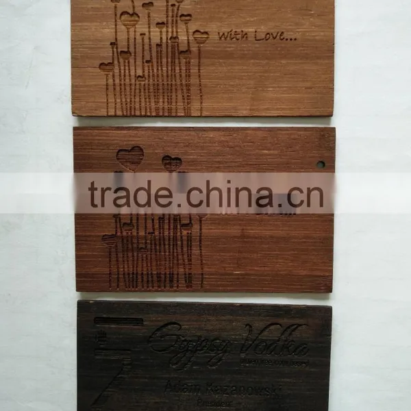 Antique Laser Cut Wooden Business Card photo-2
