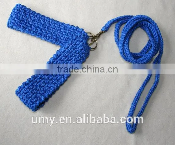 Friendly Dog Collar And Matching Leash Crochet Leather Dog Leash Cotton Pet Harness photo-4