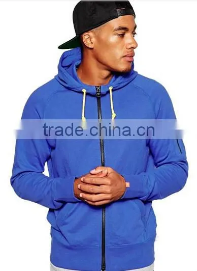 Blue Soft Touch Wholesale Custom Mens Fashion Hoodies photo-2