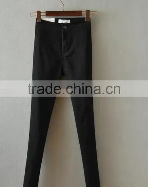 Runwaylover EY0625P Wholesale Factory Price Jeans High Waist Cotton Fabric Women Skinny Denim Jeans photo-4