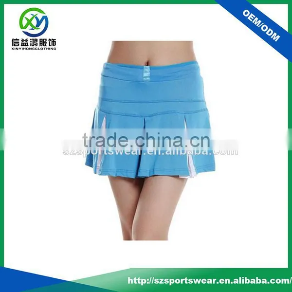 92% Polyester 8% Spandex Elastic Waistband Contrast Color Sports Skirt/golf Skirt photo-2