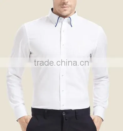 Wholesale 100% Cotton White Shirts for Men Slim Fit Men Shirt photo-2