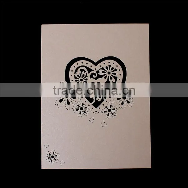 Paper Wedding Party Name Place Card Heart Pink Orange photo-2