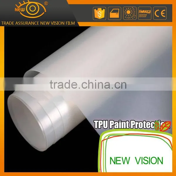 Matte White Unchanged Yellow Car Paint Protection Film Vinyl Wrap Sticker photo-2