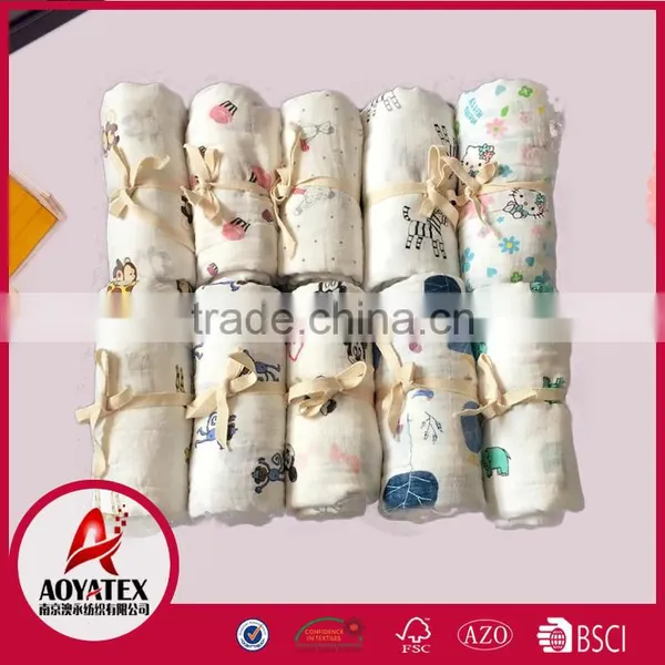 Promotion Muslin Wraps Reusable Muslin Cotton Blankets
