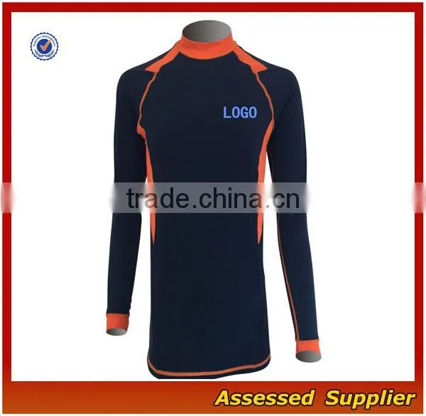 Hot Sale Sportswear Manufacturer Mens Compression Long Sleeve Rush Guard/Swim Shirt/Sun Protective Wholesale---AMY164284 photo-3