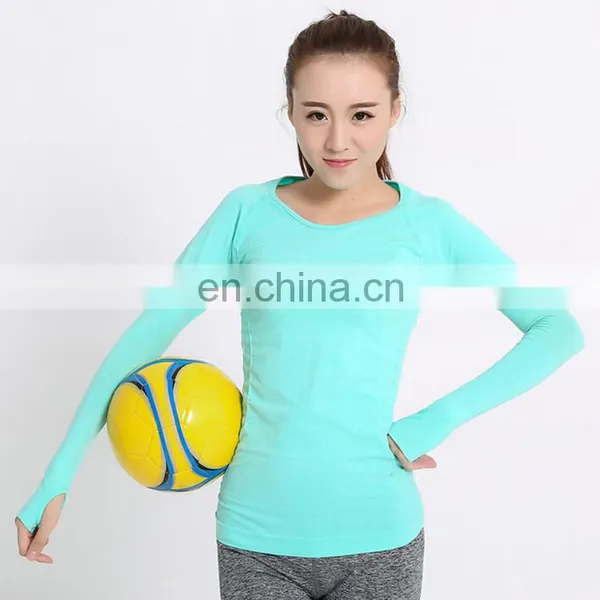 Women 's T-shirts Running Gym Wear High Elastic Tights Women's Sport Shirts Long Sleeve Shirts Fitness Women Clothes Tops photo-4