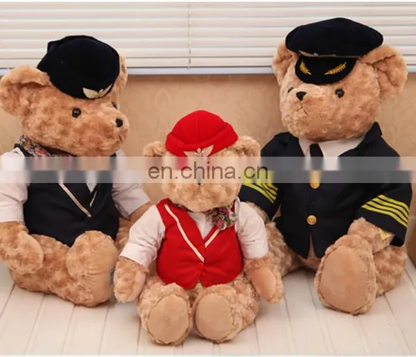 Wholesale Teddy Bear Stuffed Plush Toy With T-Shirt and Hat photo-2