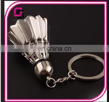 2017 Fashion keyrings, metal keyrings, badminton shape keyrings