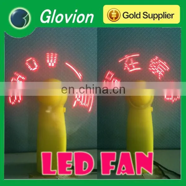 Hot selling mini led fan glovion programmable message fan mini programmable fan