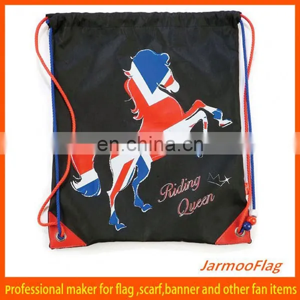 Wholesale Promotion Plastic Drawstring Backpack Bag