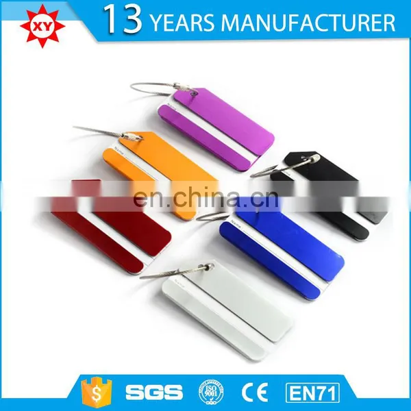 Aluminum OEM Colorful Metal Luggage Tag