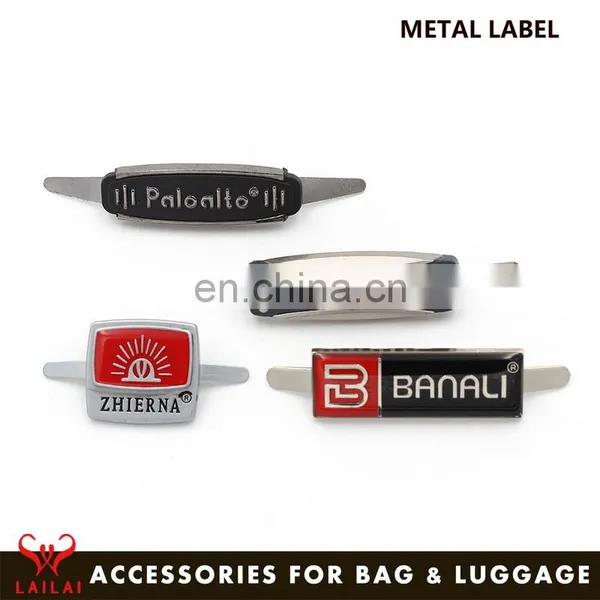 New Fashion Metal Accessories Custom Metal Logo Plate for Handbags photo-4