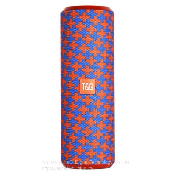 TG126 Fabric Bluetooth Speaker Long Round Gun Barrel Outdoor Waterproof Portable Bluetooth Speaker Gift Box