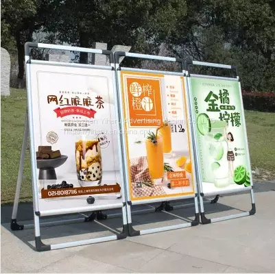 Aluminium Alloy Poster Stand Billboard Type A AD Stand Folding Display Stand photo-2