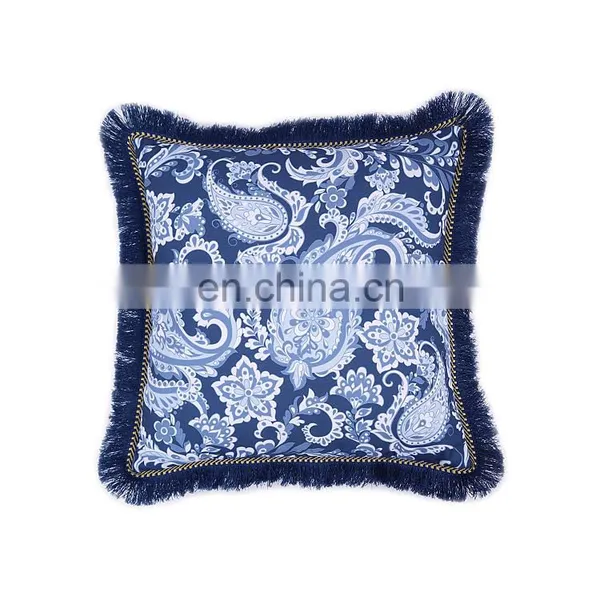 Wholesale Waterproof Custom Digital Printing Woven Macrame Outdoor Cushion Pillow photo-2
