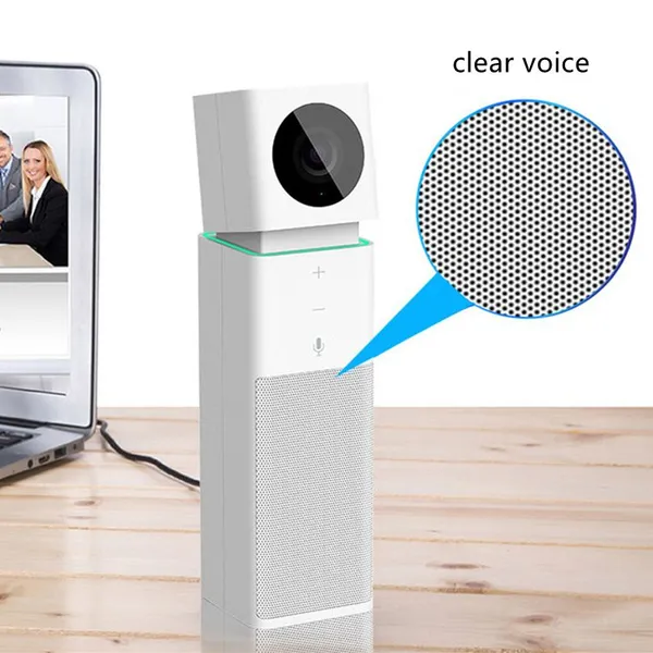 CIW Cube White 1080 USB LED Light Ring Touch Screen Camera Speaker Microphone All-in-One Conference Video Camera photo-4