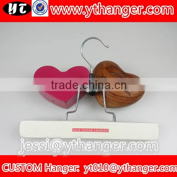 YY0456 Custom Brand Logo Hair Extension Hanger Wigs Wooden Hanger Quality Choice photo-3