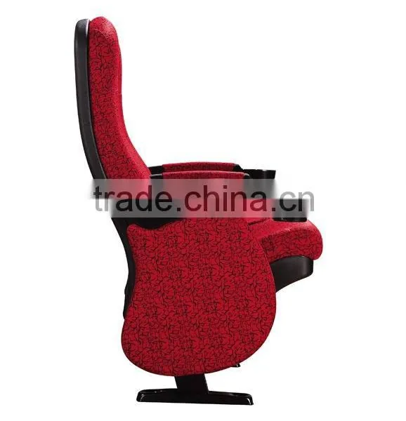 High Quality Theater Seating Cinema Seat Fabric Folding Chair With Cup Holder HJ95D-E photo-4