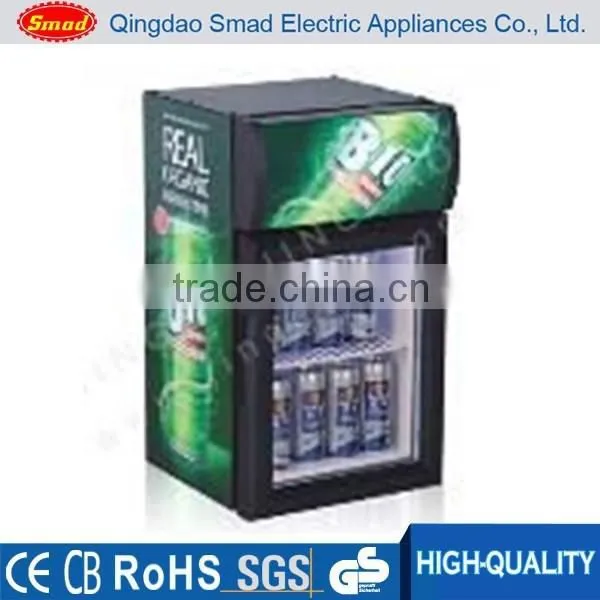 50 Liters Customized Decoration Display Cooler Fridge, Upright Display Fridge With Top Display Light photo-5
