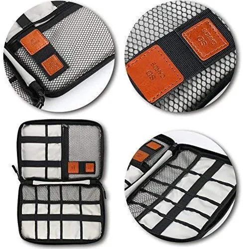 Travel Cable Organizer Bag Double Layer Waterproof Portable Electronic Accessories Organizer photo-2