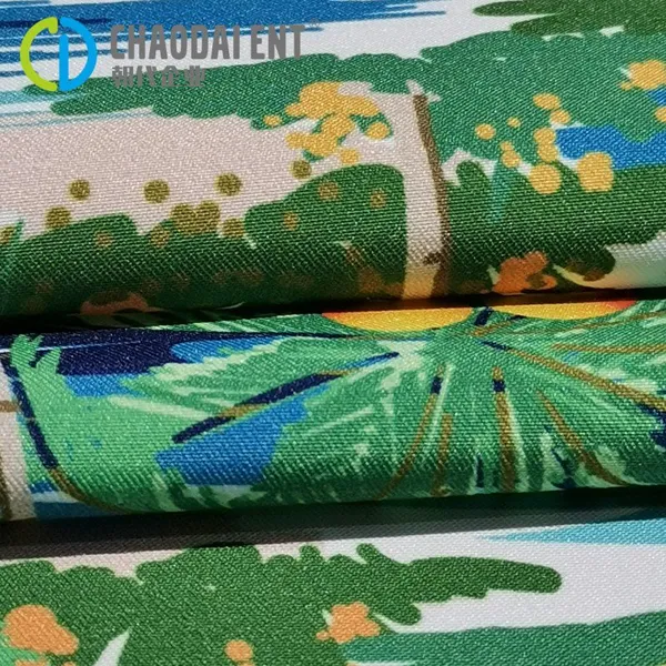Twill Woven GRS Printed 100% OCEAN Recycled Polyester Peach Skin Velvet Fabric for Decorative Fabric Clothing Pillow Beach Pants photo-2