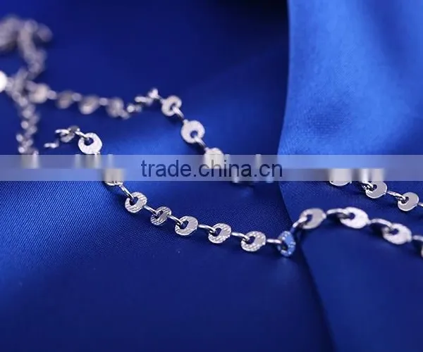 Hot Selling Simple Design Fashion Jewelry Rhodium Plated Cheap Short Cable Chain Necklace photo-5