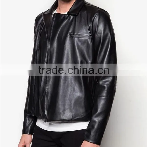 2017 Bulk Biker Jackets for Men Faux Leather Jackets photo-3