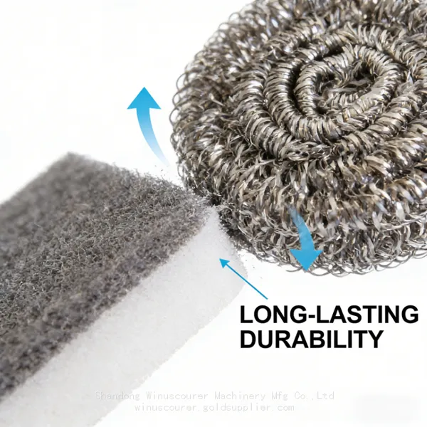 Durable Steel Wire Ball Scrubber for Dish Pot Pan Cleaning photo-5