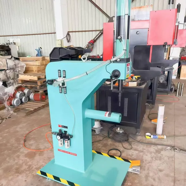 Air Damper Riveting Equipment, Barrel-shaped Air Damper Flange Riveting Equipment, Customized Fan Air Damper Riveting Machine photo-2