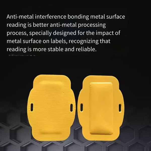 rfid flexible anti-metal electronic tag, passive chip, ultra-high frequency, curved surface, bendable radio frequency identification tag