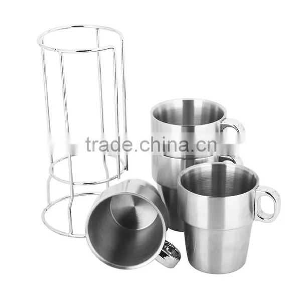 2016 Double Wall Stainless Steel Coffee Cup/water Cup Set photo-3