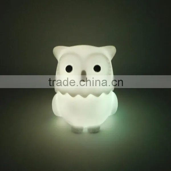 Small Size New Design Vynil Owl Anime Figure Led Light Toys photo-6