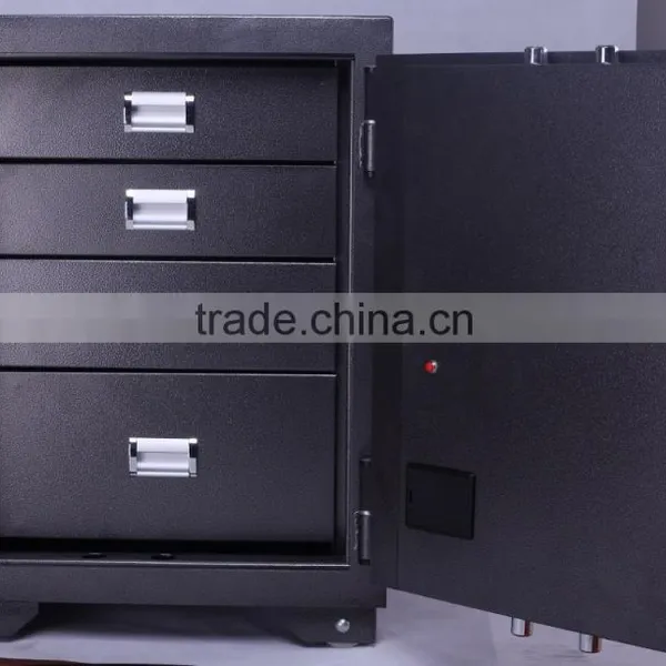 Fingerprint Fire Resistant and Fireproof Safe Box With Drawers for Office and Bank Use photo-3