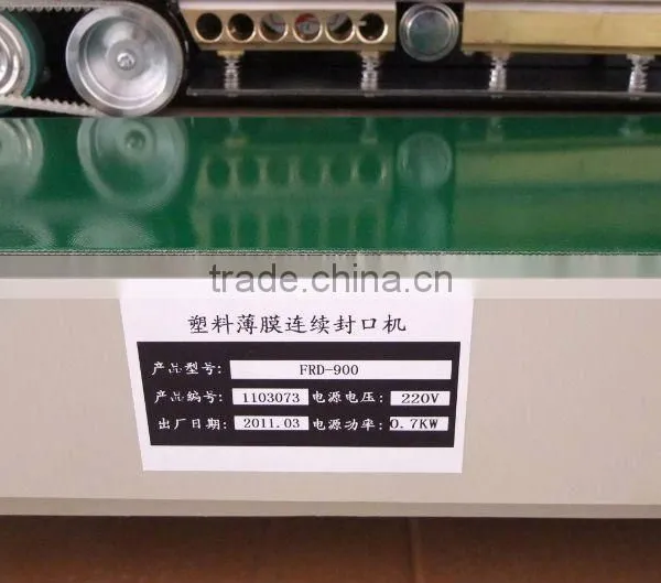 Auto Bag Making Machine FRD-900 Plastic Bag Use Our Continuous Sealer Machines photo-2