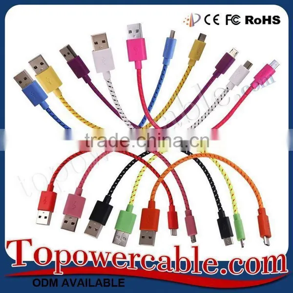 Supply Cheap Price Colorful High Quality Short Micro USB Phone Data Cables photo-6