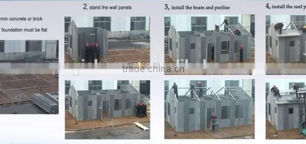 100m2 House Finished in One Day! New Technology Verified by ISO, TUV,SABS Fast Assembling Prefab House Plans With Photos photo-4