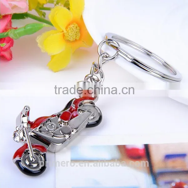 Cheap Hot Sale 3D Simulation Model Motorcycle Metal Key Chain Keyring Jewelry photo-2